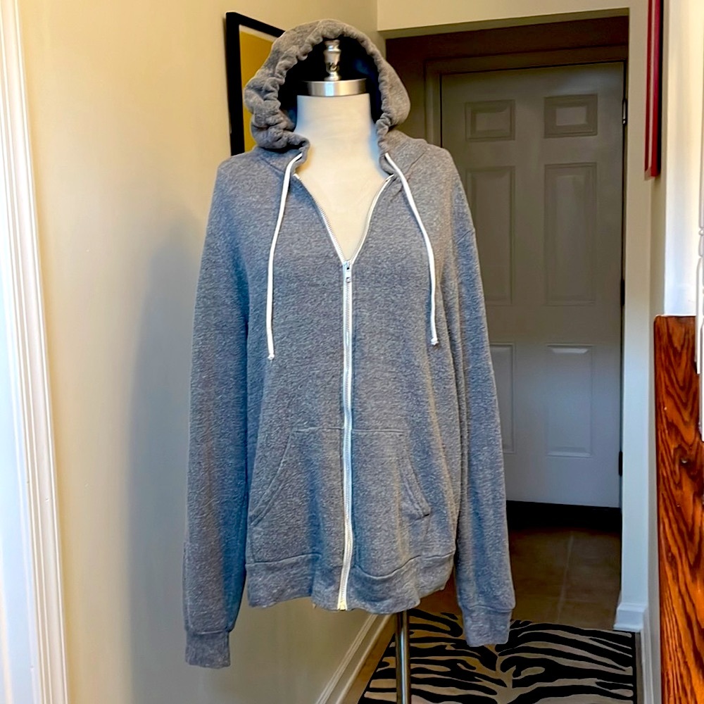 Alternative Earth Gray Washed out Hoodie Size L 😘